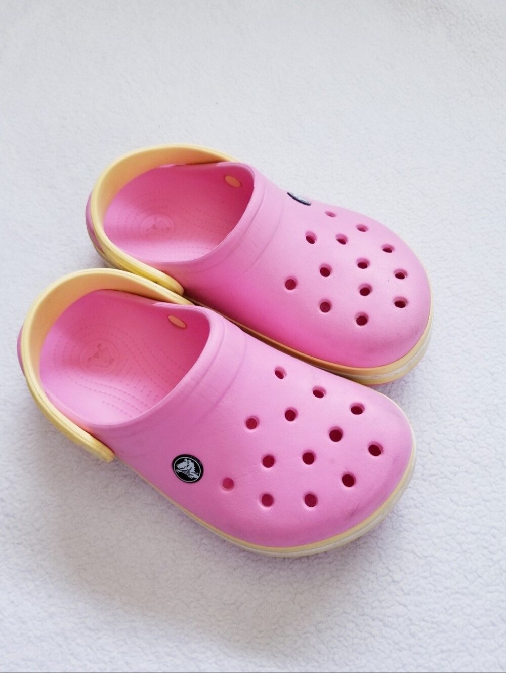 CROCS Kids Pink Clogs Size Big Kids 3